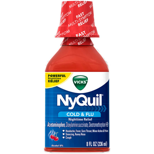 VICKS NYQUIL CHERRY LIQUID 8 OZ. BOTTLE P&G