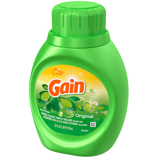 GAIN ORIGINAL LIQUID LAUNDRY DETERGENT 6-25 OZ. P&G