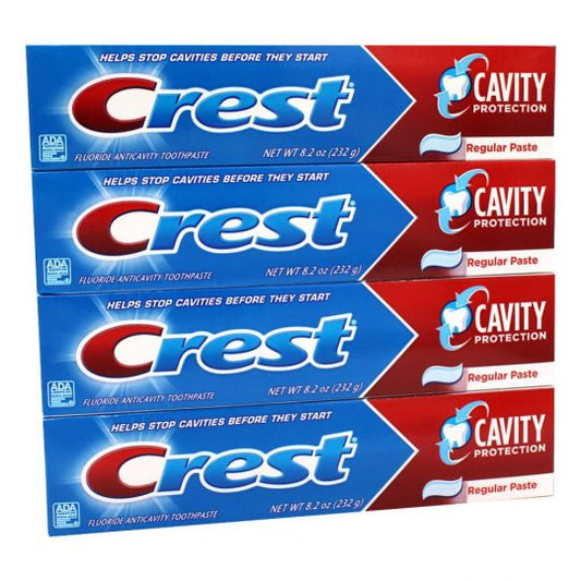 CREST CAVITY PROTECTION TOOTHPASTE 8.2 OZ. QUAD PACK P&G