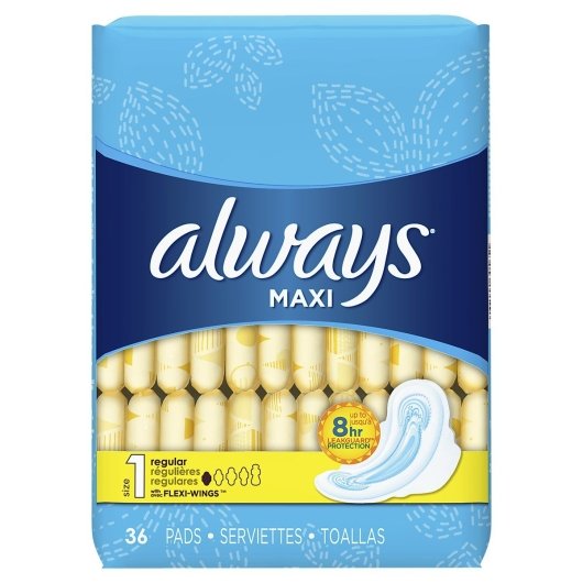 ALWAYS MAXI REGULAR/FLEXI-WINGS 36CT SIZE 1 P&G