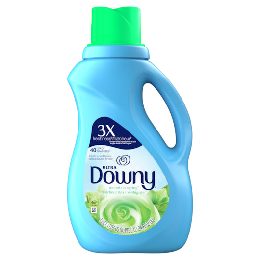 DOWNY MOUNTAIN SPRING LIQUID FABRIC CONDITIONER, 6×34 OZ. P&G