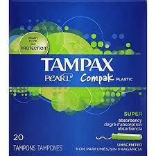 TAMPAX PEARL COMPAK SUPER 20CT P&G