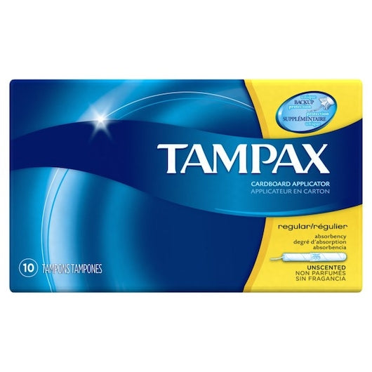 TAMPAX TEMPONS REGULAR 12PACKS-10CT P&G