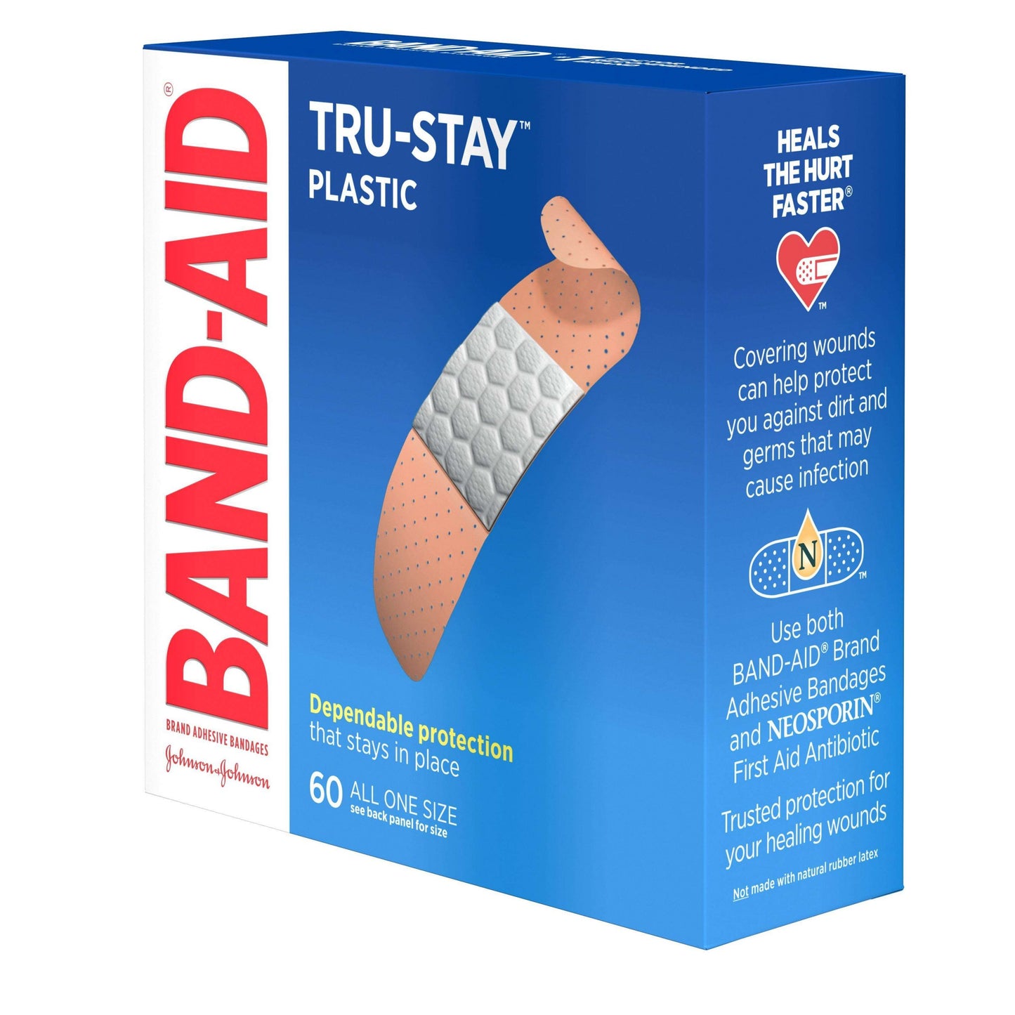 BAND-AID TRU-STAY PLASTIC 60’S ONE SIZE