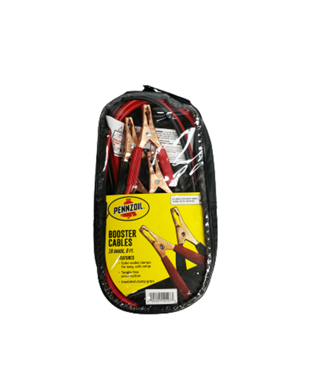 BOOSTER CABLE 16 GUAGE, 8FT PENNZOIL