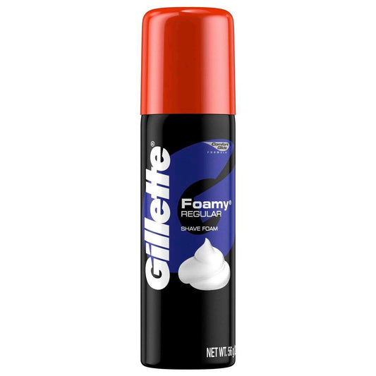 GILLETTE FOAMY REGULAR SHAVE FOAM 2 OZ. P&G