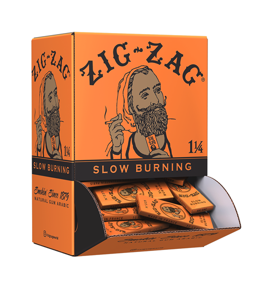 ZIGZAG FRENCH ORANGE 1? ROLLING PAPER – 48CT PROMO DISPLAY