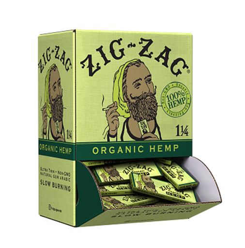 ZIGZAG ORGANIC 1? ROLLING PAPER – 48CT PROMO DISPLAY