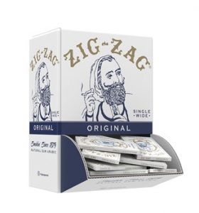 ZIGZAG ORIGINAL WHITE ROLLING PAPER – 48CT PROMO DISPLAY