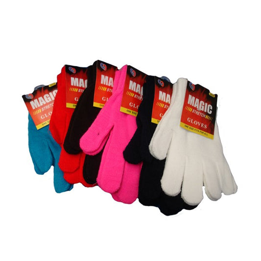 MAGIC STRETCH GLOVE ASSORTED COLOR 12CT PACK