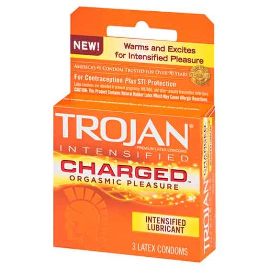 Trojan Charged Intensified Condoms 6×3’S Pack