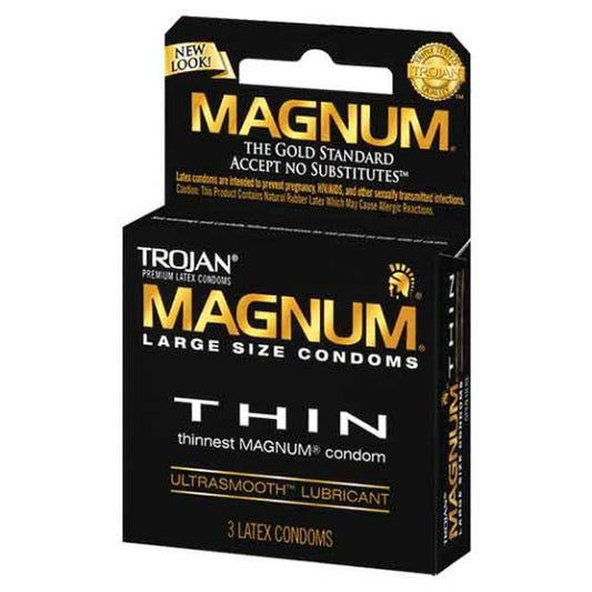 Trojan Magnum Thin Condoms 6×3’S Pack