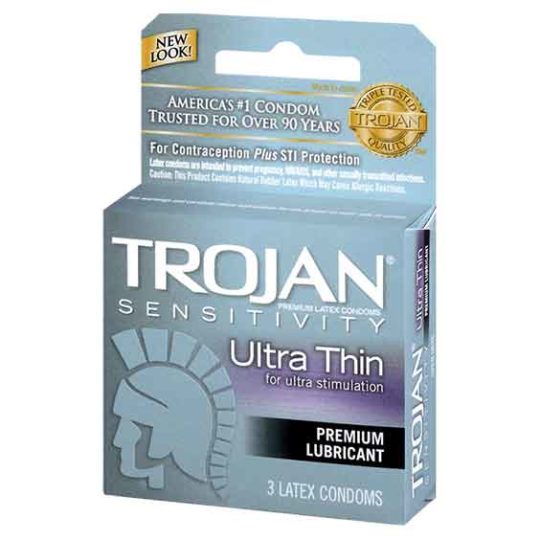 Trojan Ultra Thin 6×3’S Pack