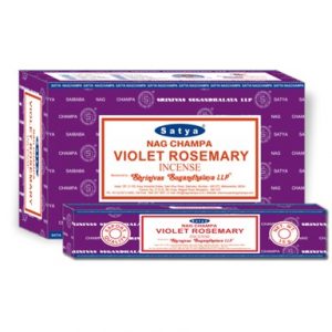 SATYA VIOLET ROSEMARY 12x15GM INCENSE BOX