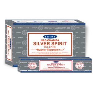 SATYA SILVER SPIRIT 12x15GM INCENSE BOX