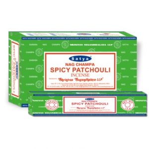 SATYA SPICY PATCHOULI 12x15GM INCENSE BOX