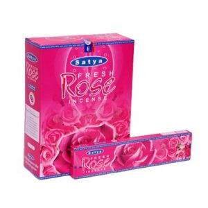 SATYA FRESH ROSE 12x18GM INCENSE BOX