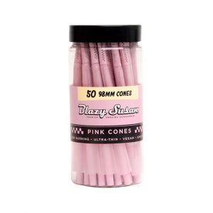 BLAZY SUSAN PINK PRE ROLLED CONES – 98MM 50CT TUB