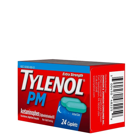 TYLENOL PM EXTRA STRENGTH 24CT CAPLETS BOX