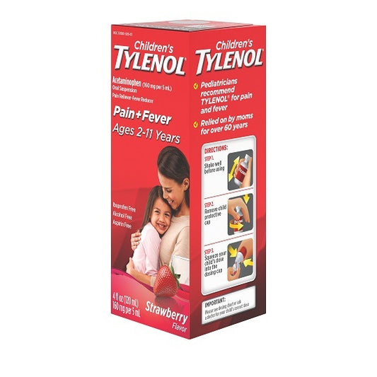 CHILDREN’S TYLENOL STRAWBERRY 4 OZ. BOTTLE