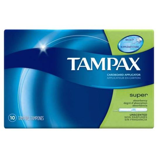 TAMPAX SUPER 10CT/12PACK