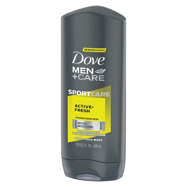 DOVE MEN+CARE BODY+FACE WASH 400ML – ACTIVE FRESH