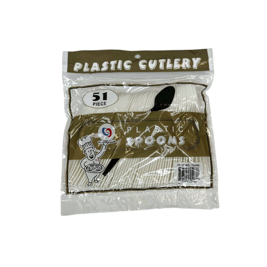 PLASTIC SPOONS 24/51CT BAGS