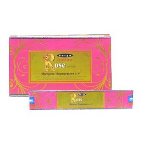 SATYA NATURAL ROSE 12x15GM INCENSE BOX