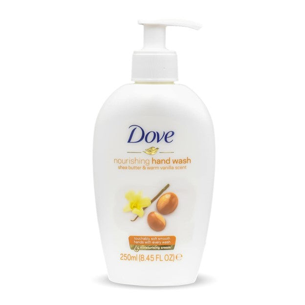 DOVE NOURISHING HAND WASH – SHEA BUTTER & WARM VANILLA SCENT 250ML (8.45 OZ.)