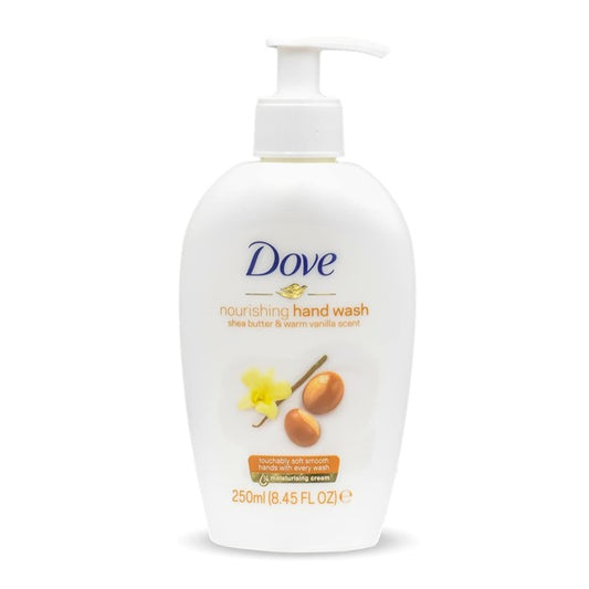 DOVE NOURISHING HAND WASH – SHEA BUTTER & WARM VANILLA SCENT 250ML (8.45 OZ.)