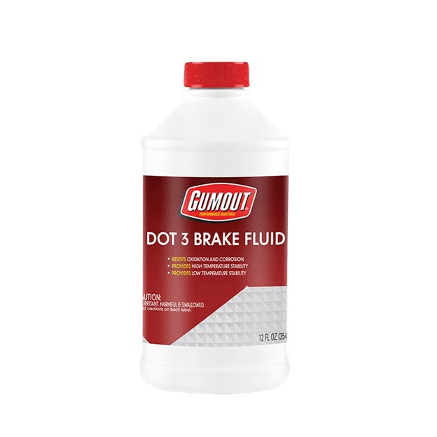 GUMOUT DOT3 BRAKE FLUID 12×12 OZ. CASE