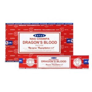 SATYA DRAGON’S BLOOD 12x15GM INCENSE BOX