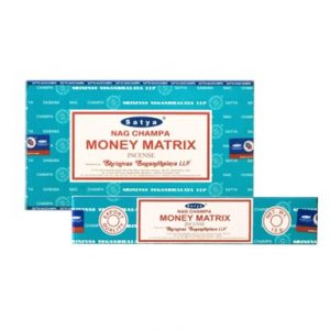 SATYA MONEY MATRIX 12x15GM INCENSE BOX