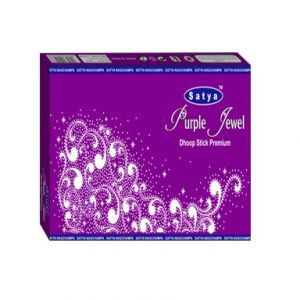 SATYA PURPLE JEWEL 12×20 PREMIUM DHOOP STICKS BOX