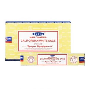 SATYA CALIFORNIA WHITE SAGE 12x15GM INCENSE BOX