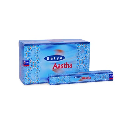 SATYA AASTHA 12x15GM INCENSE BOX