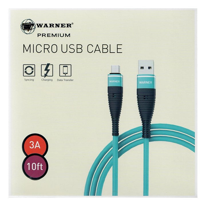 10FT WARNER MICRO USB CABLE