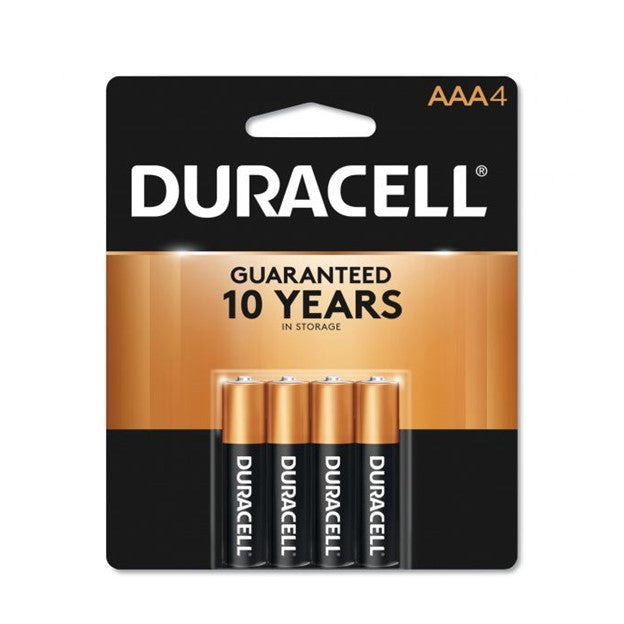 Duracell AAA 4 pack Card