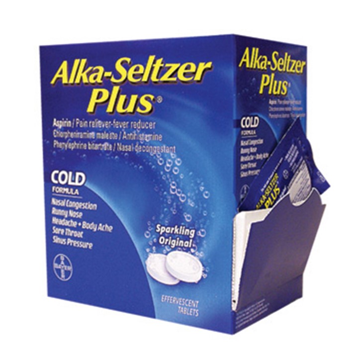 ALKA-SELTZER PLUS COLD 20×2’S EFFERVESCENT TABLETS