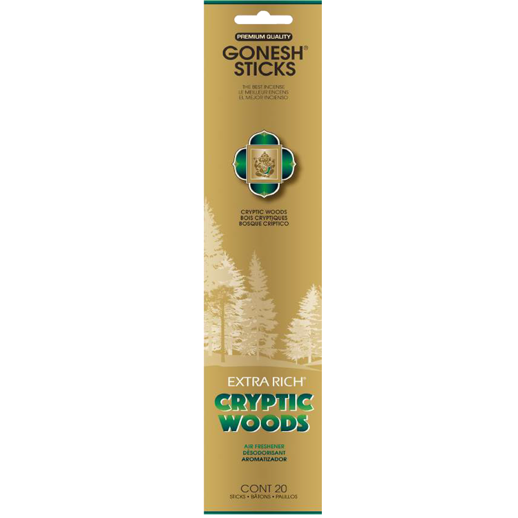 GONESH EXTRA RICH INCENSE – CRYPTIC WOOD