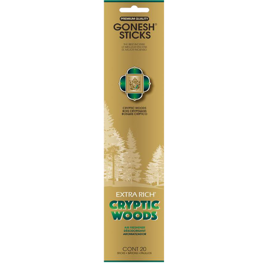 GONESH EXTRA RICH INCENSE – CRYPTIC WOOD