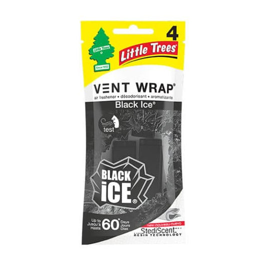 LITTLE TREE VENT WRAP – BLACK ICE 4CT