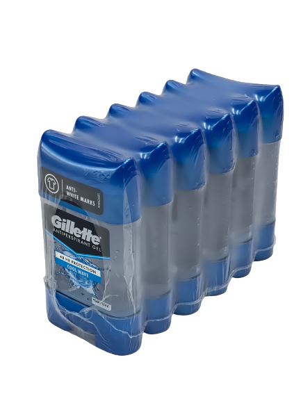 GILLETTE ANTIPERSPIRANT GEL – COOL WAVE 70ML 6 PACK