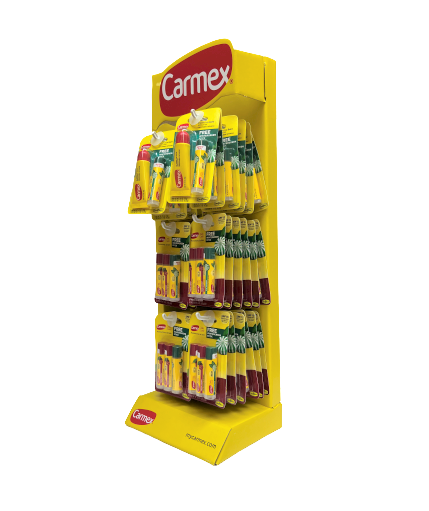 CARMEX 48CARD FLOOR DISPLAY WITH FREE WINTERGREEN FLAVOR