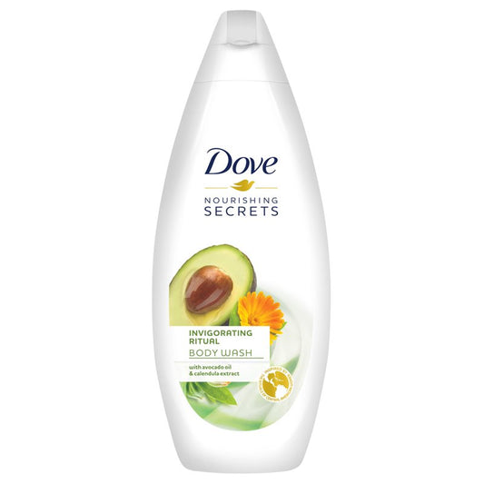 DOVE BODY WASH 500ML – INVOGORATING RITUAL WITH AVACADO OIL & CALENDULA EXTRACT