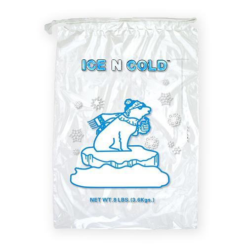 ICE & COLD 8LBS ICE BAG WITH DRAW STRING 400CT