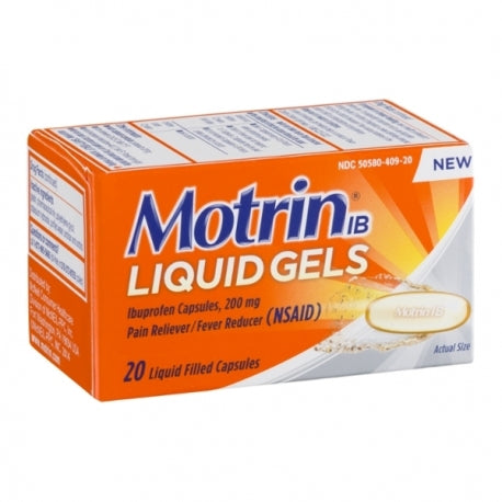 MOTRIN IB LIQUID GELS 20CT CAPSULES BOX