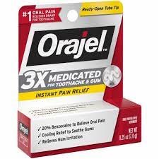 ORAJEL 3X MEDICATED 0.25 OZ. TUBE