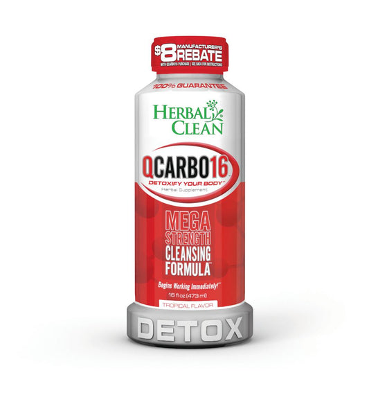 HERBAL CLEAN QCARBO16 DETOX – TROPICAL FLAVOR 16OZ.