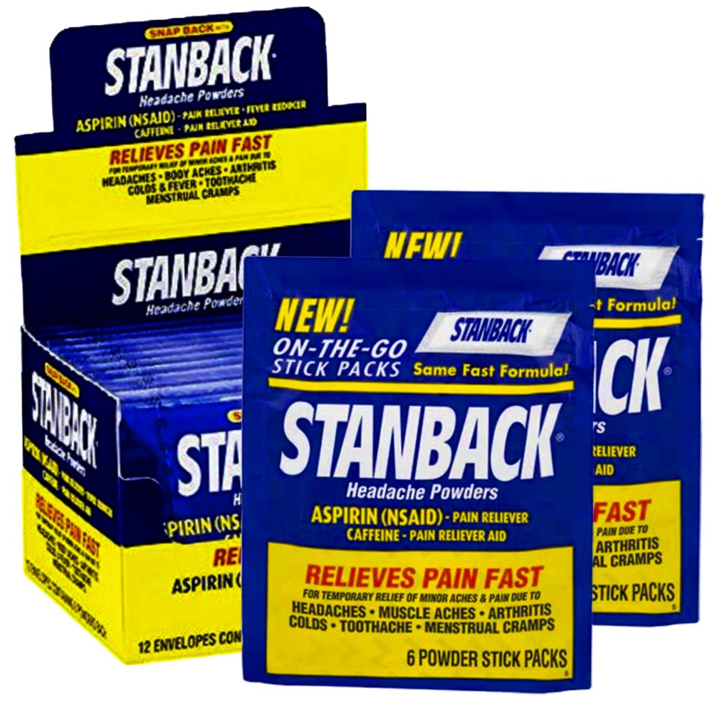 STANBACK POWDER 12 PACKETS x 6CT BOX